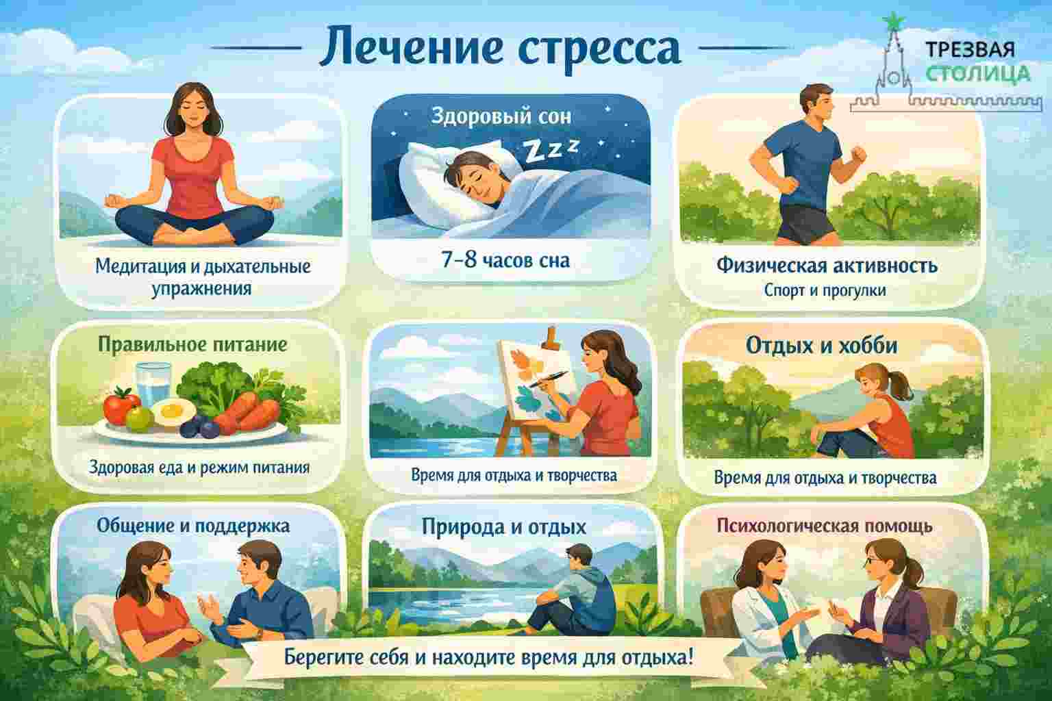 Рекомендации по лечению стресса